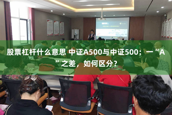 股票杠杆什么意思 中证A500与中证500：一“A”之差，如何区分？