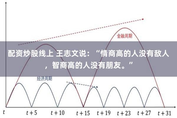 配资炒股线上 王志文说：“情商高的人没有敌人，智商高的人没有朋友。”