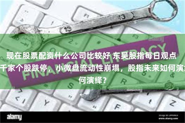 现在股票配资什么公司比较好 东吴股指每日观点 |超千家个股跌停，小微盘流动性崩塌，股指未来如何演绎？